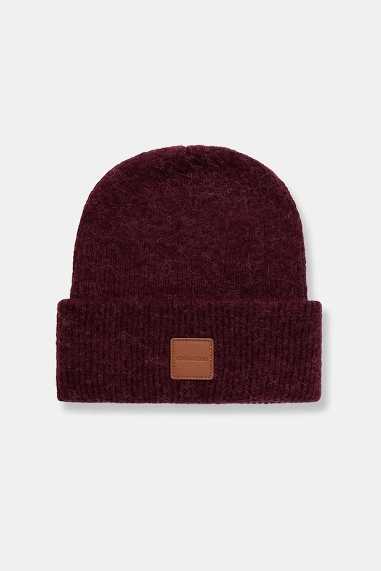 

Шапка из смесовой шерсти Coach, бордовый