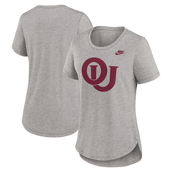 

Женская футболка Oklahoma Sooners Legacy Tri-Blend цвета верескового серого Nike, Серый, Женская футболка Oklahoma Sooners Legacy Tri-Blend цвета верескового серого Nike