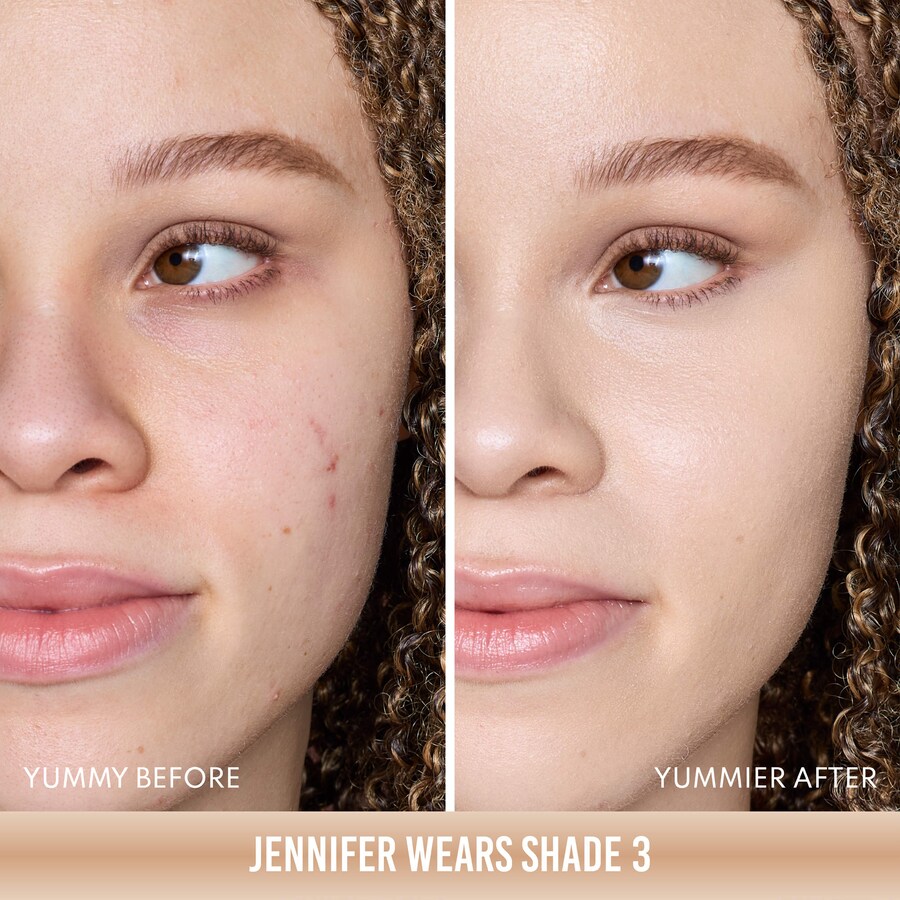Бустер Danessa Myricks Beauty — Успокаивающая для кожи Yummy Skin Soothing Serum Skin Tint Foundation с пептидами и, 45 мл — фото 4