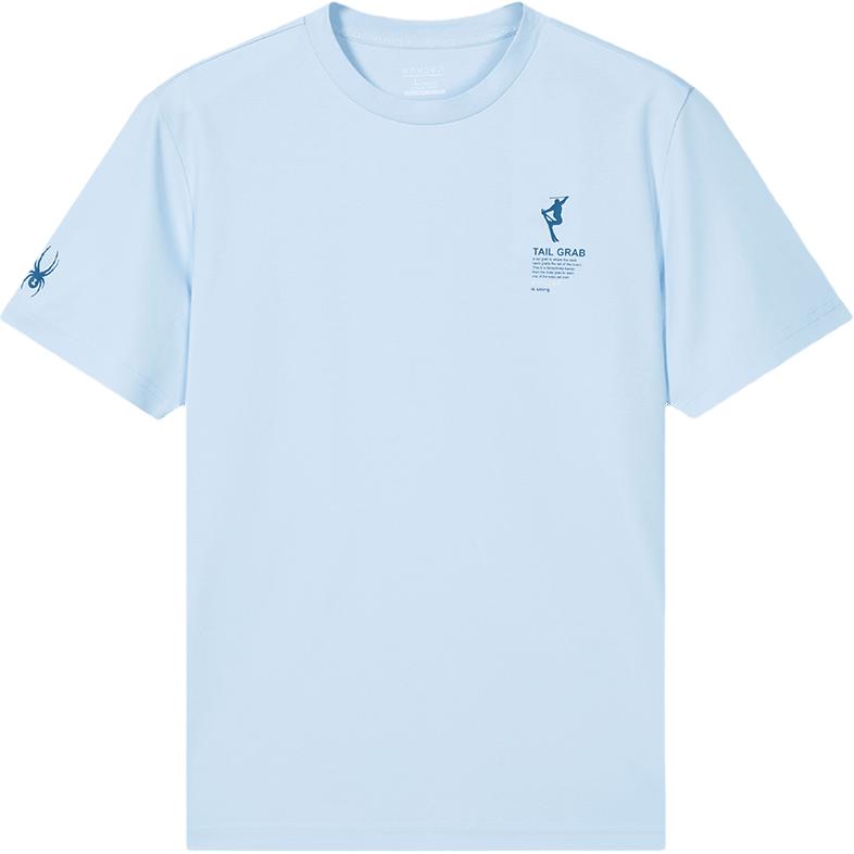 

SPYDER Футболка мужская светло-серый голубой