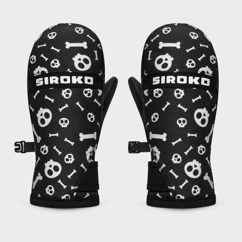 

Детские зимние спортивные варежки для сноуборда и лыж зимние варежки Spook SIROKO Black