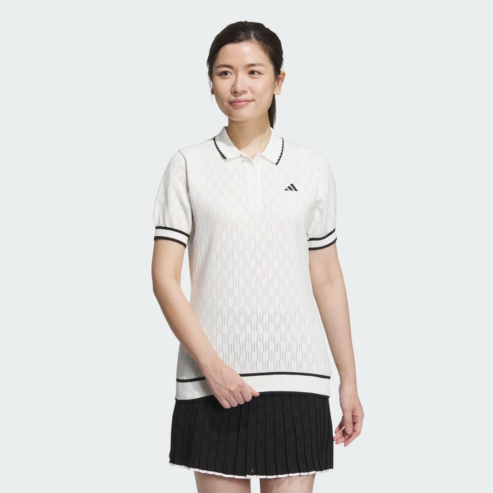 

Поло Adidas ULT365 PRIMEKNIT puff sleeve polo, белый