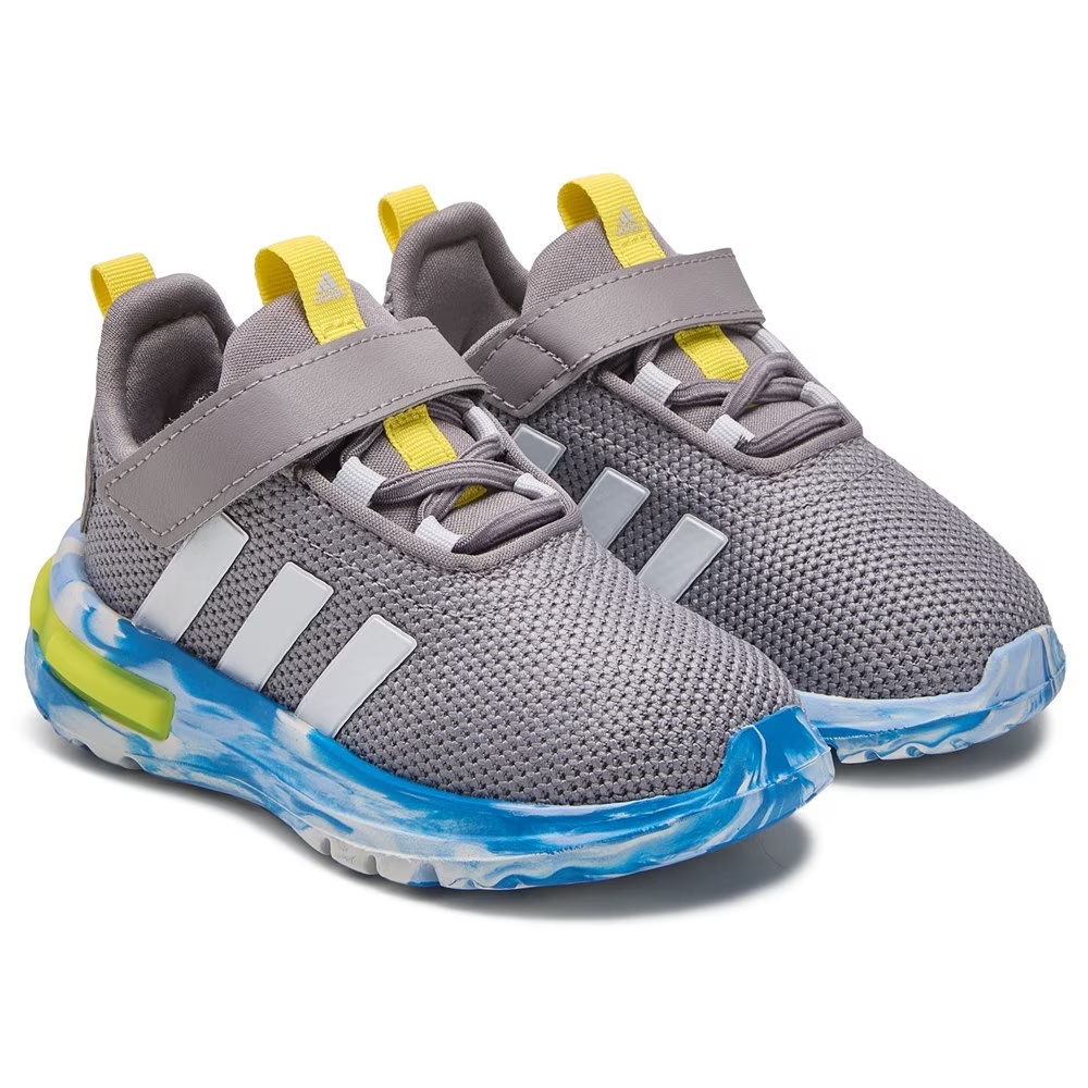 

Детские кроссовки Adidas racer tr23 для малышей, серый/синий/зеленый