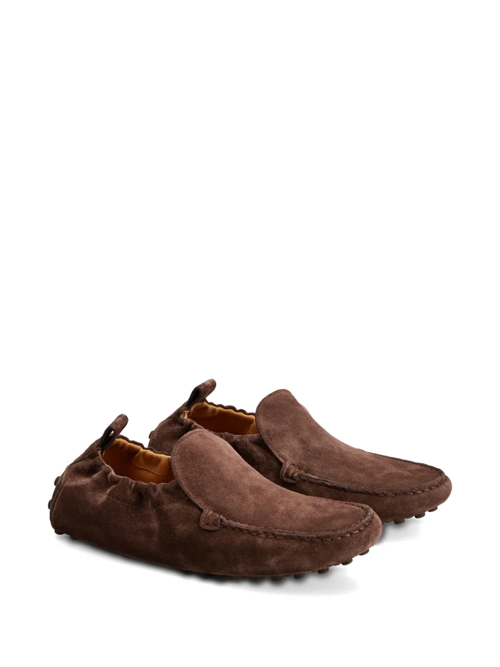 Лоферы из зернистой кожи TOD'S, коричневый — фото 2