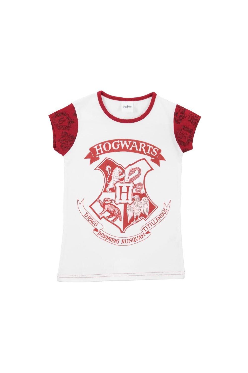 Пижама Хогвартса с короткими рукавами Harry Potter, белый — фото 2