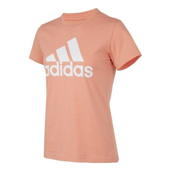 

Футболка bl t логотип печать круглый вырез Adidas, розовый
