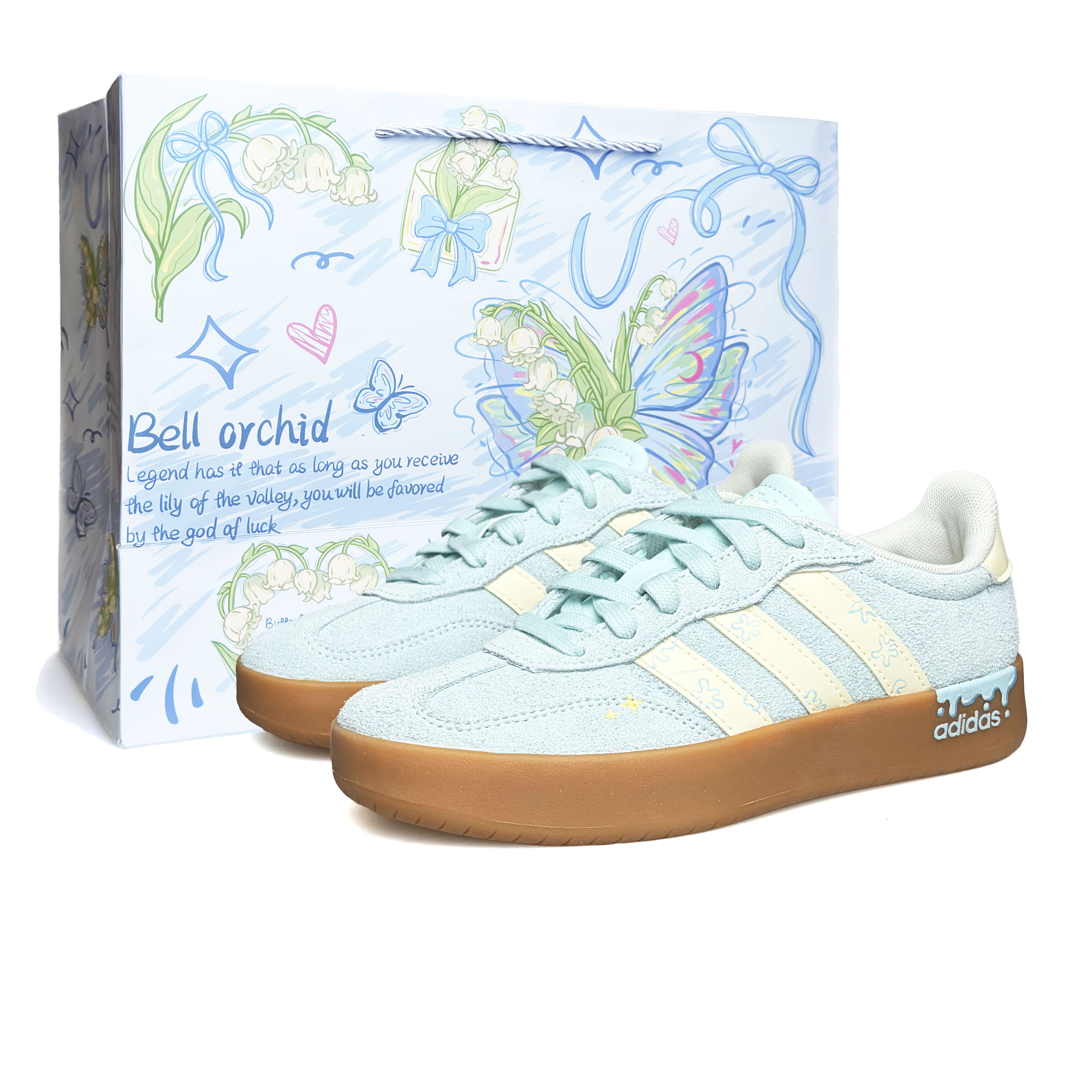

BARREDA Light Spring Abrasion Resistant Height Increasing Low top German Army Trainers Unisex Adidas, светло-spring (gift box)