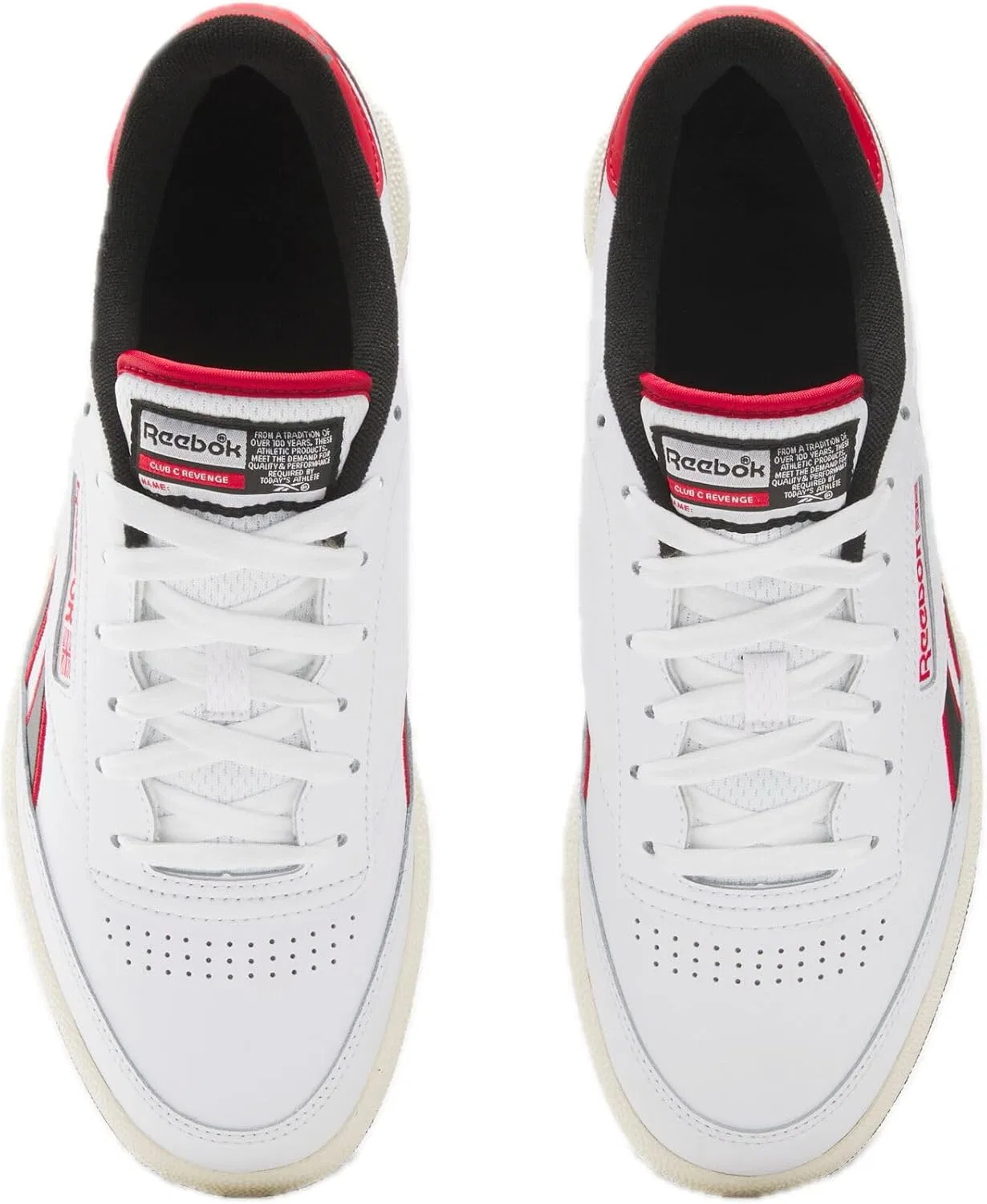Кроссовки Reebok Club C Revenge, White Vector Red Black — фото 3