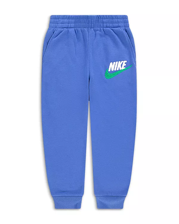 

Детские спортивные штаны из плюша с логотипом Boys' Club - для малышей. Nike, синий