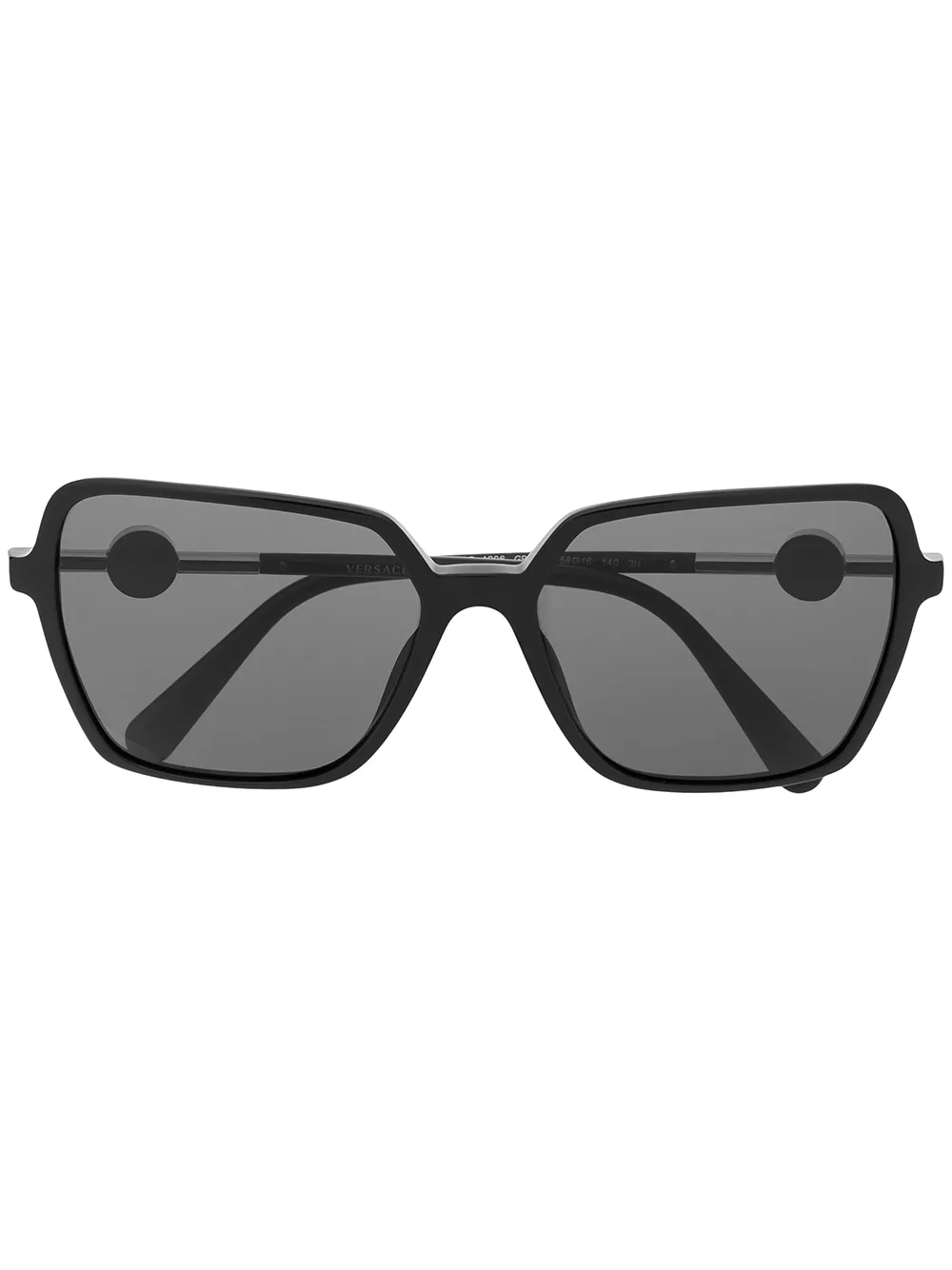 

Солнцезащитные очки Medusa в квадратной оправе Versace Eyewear, черный