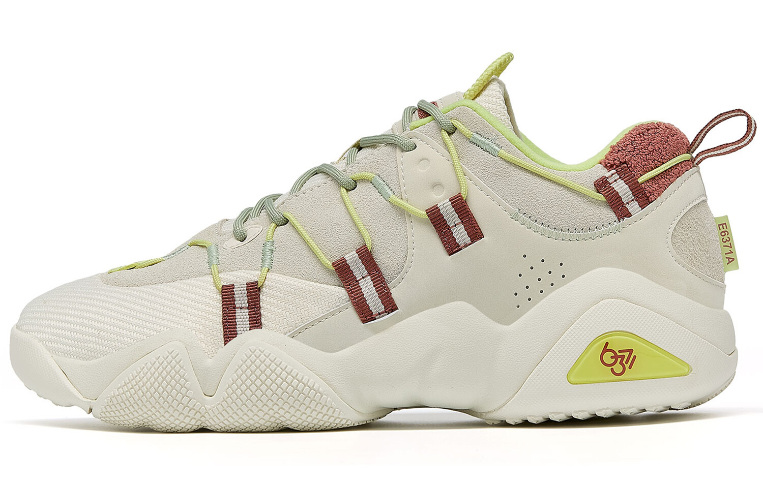 

PEAK State Pole 6371 Sound Wave Lifestyle Shoes Men Low-top Beige/sour Green