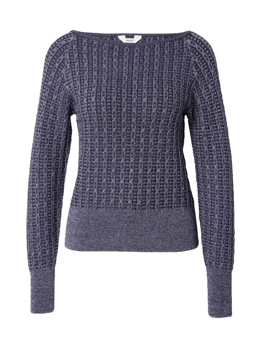 

Тонкий вязаный свитер OBJECT Sweater OBJSALAMA, ночной синий