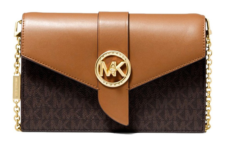 

MICHAEL KORS Шарм из ПВХ с кожаной цепочкой сумка через плечо среднего размера