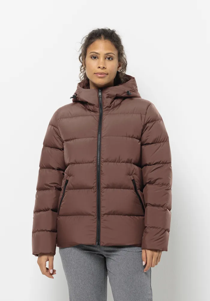 

Пуховик Jack Wolfskin "FROZEN PALACE JACKET W", с капюшоном, цвет Wild-Ginger