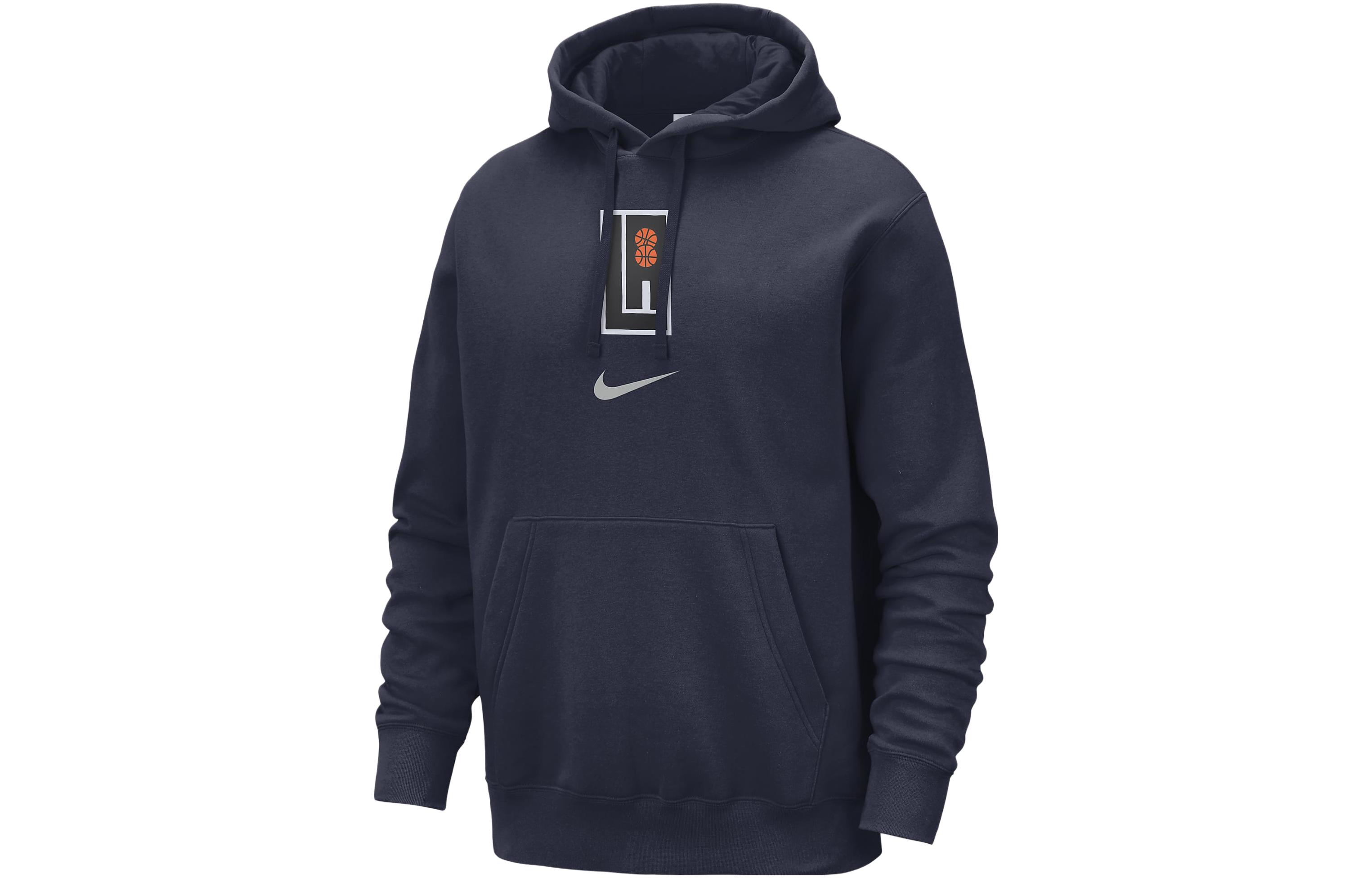 Толстовка с капюшоном La Clippers Club Fleece City Edition мужская NBA Nike University Marine Blue — фото 2