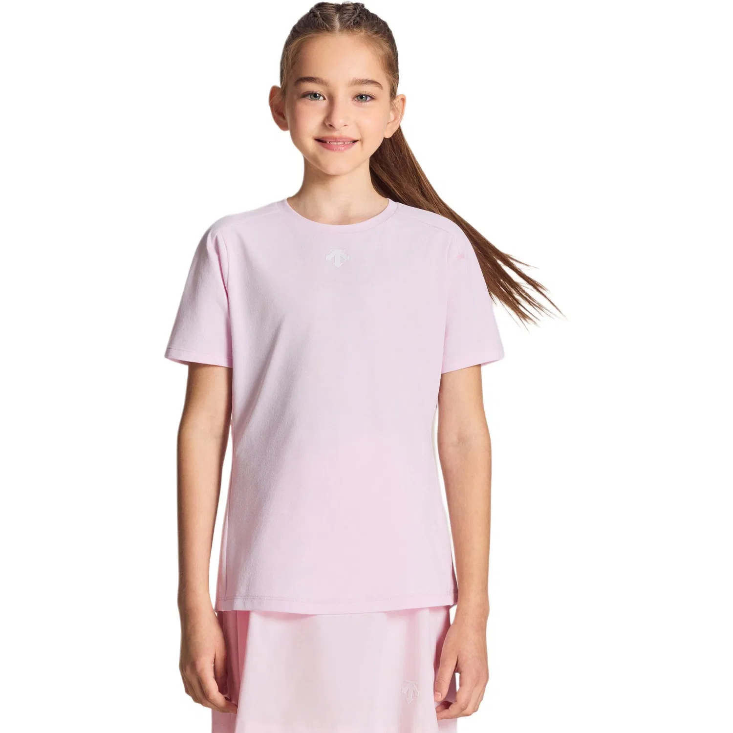 Футболка детская быстросохнущая DESCENTE Light Pink