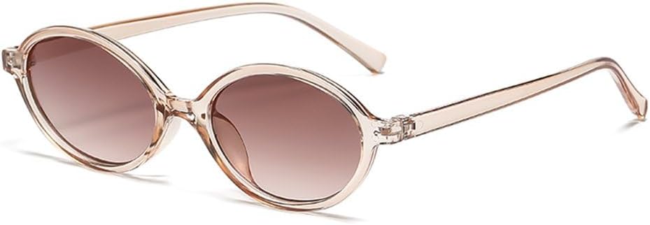 

Модные овальные солнцезащитные очки для женщин, ретро-очки в овальной оправе, солнцезащитные очки для мужчин, очки для вождения, женские очки с защитой от УФ-излучения UV400 KTUCN, Champagne