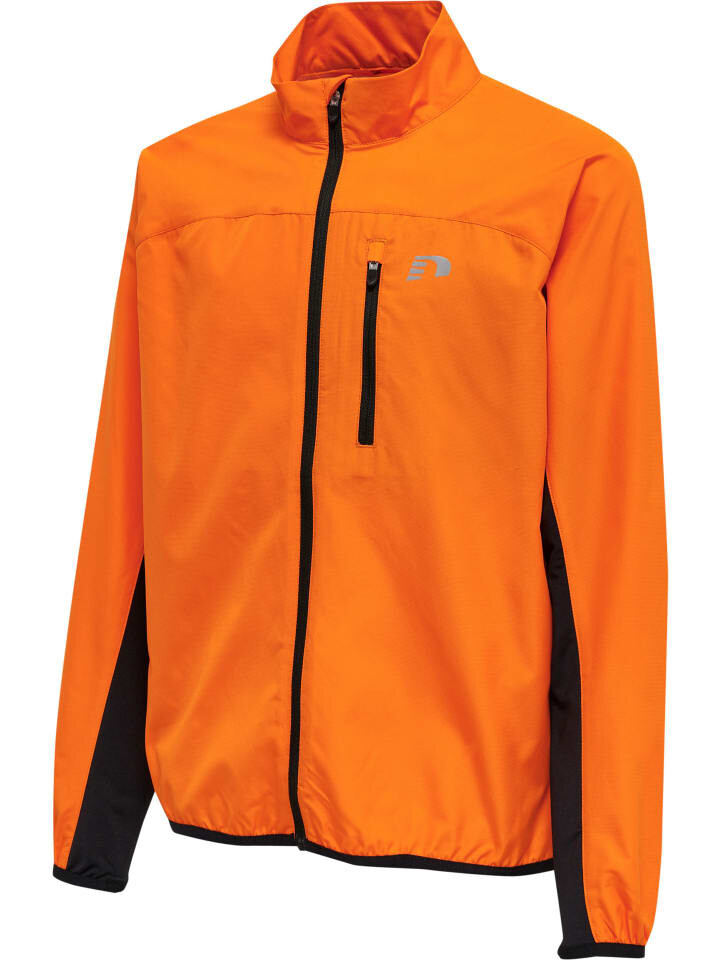 Спортивная куртка Newline Reflektierend Logo Kids Core Laufen Kinder, цвет orange tiger — фото 4
