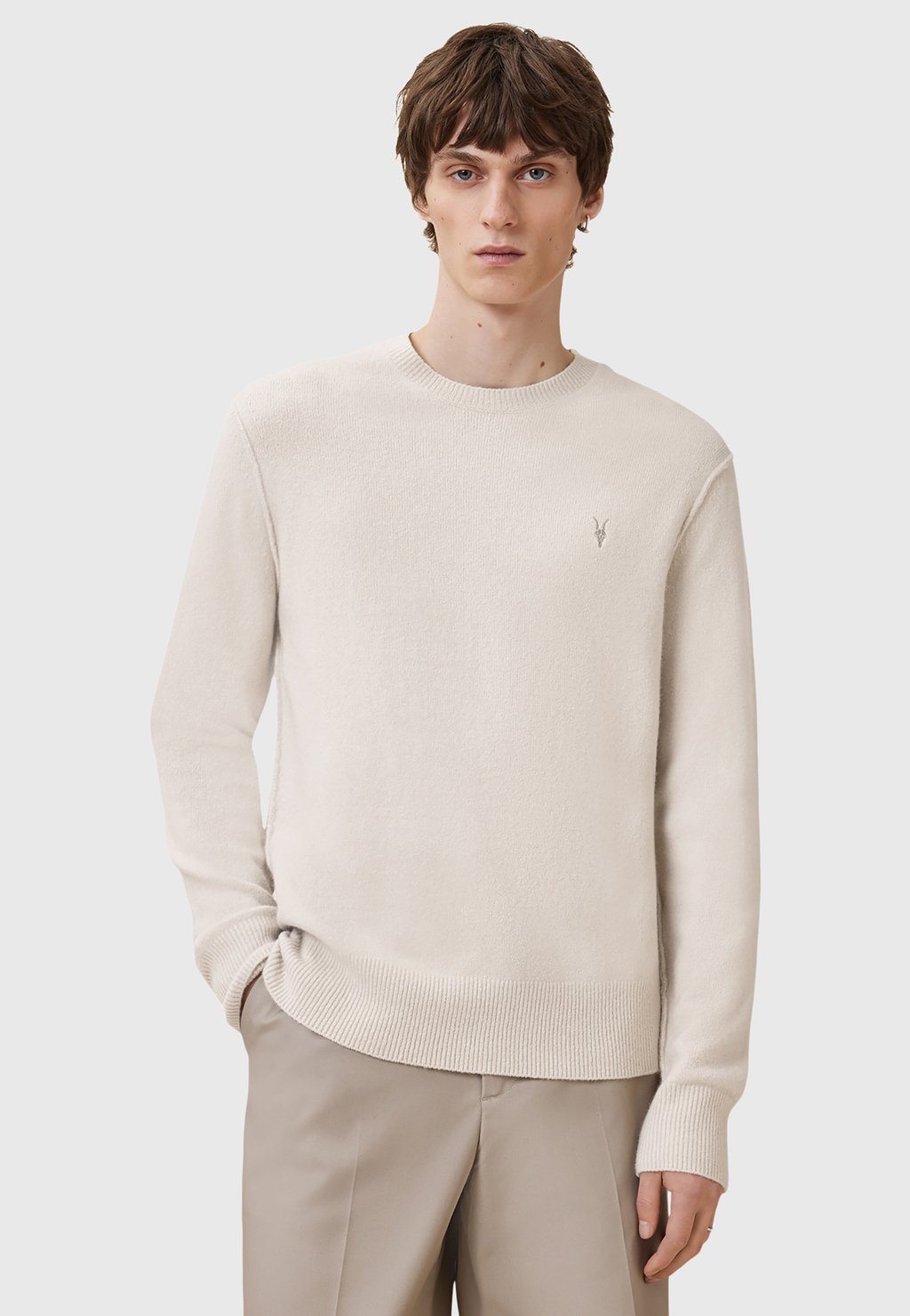

Джемпер STATTEN CREW AllSaints, белый
