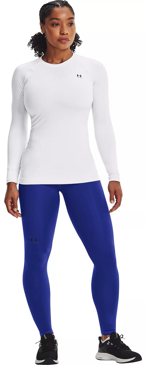 Аутентичный женский пуловер с круглым вырезом Under Armour 2.0 ColdGear, белый — фото 2