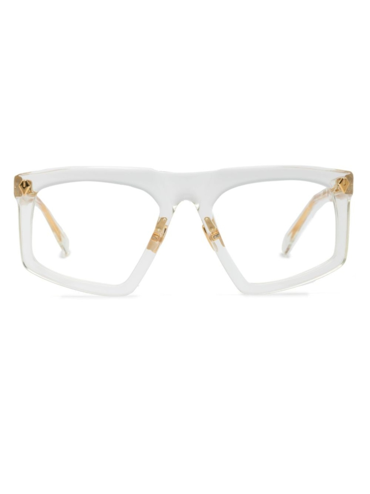 

T Henri Eyewear солнцезащитные очки в прозрачной оправе, нейтральный