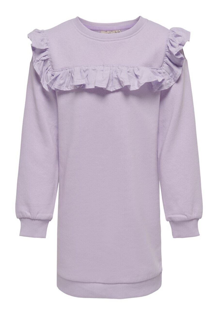 

Платье дневное KOGOFELIA L/S FRILL DRESS BO SWT Kids ONLY, цвет pastel lilac