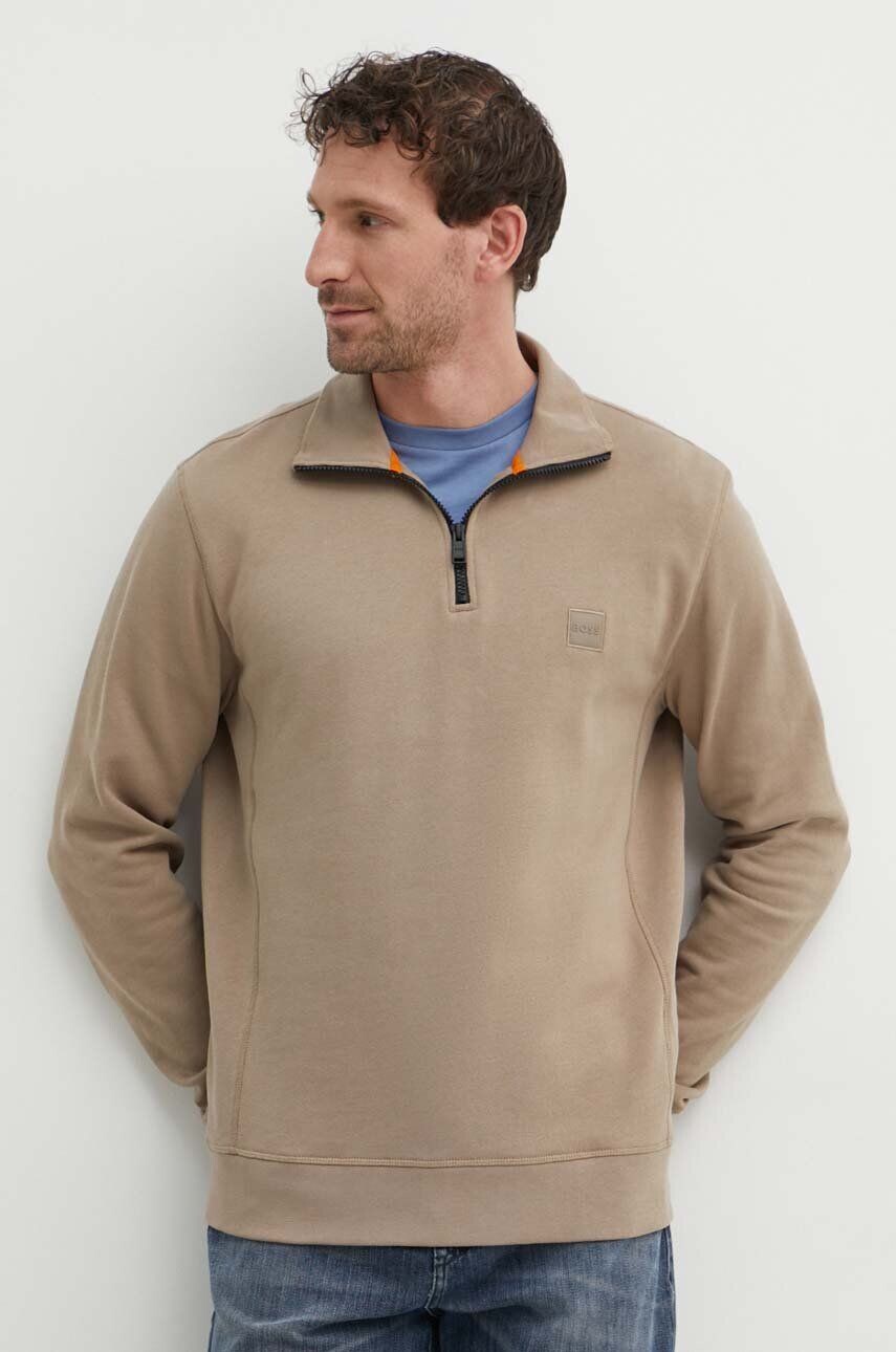 

BOSS BOSS CASUAL толстовка из хлопка Boss Orange, коричневый