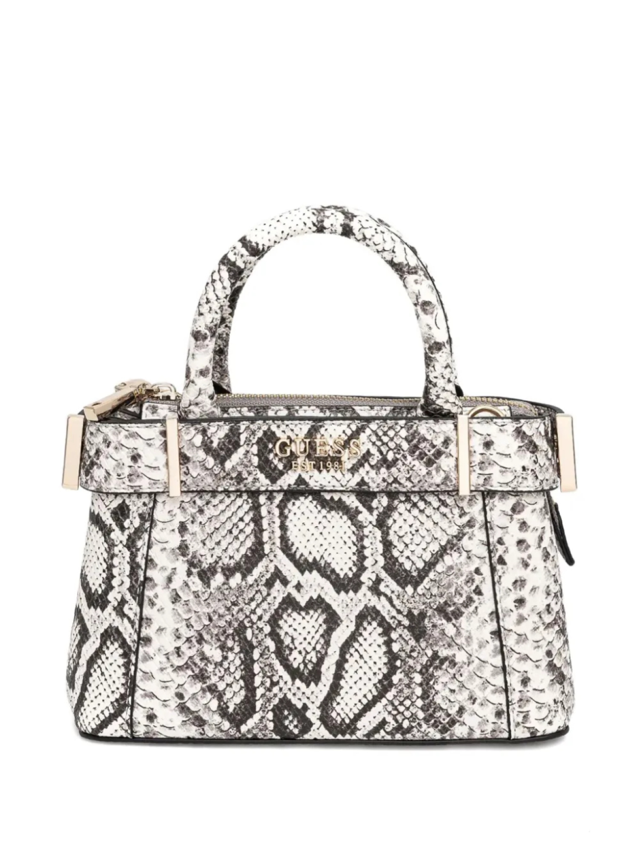 

Мини-сумочка с тиснением под змеиную кожу GUESS USA, нейтральный