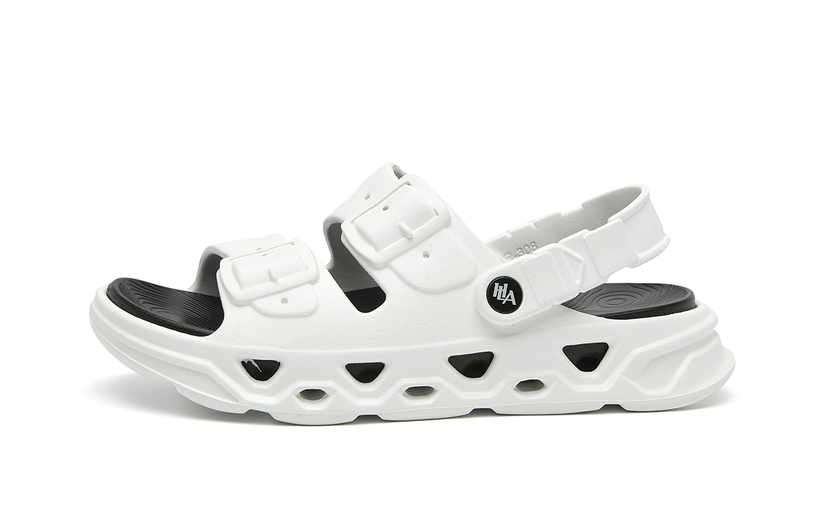 

HLA Пляжные сандалии мужские белые черные, бежевые коричневые, черные фиолетовые — черные фиолетовые, цвет Black Purple