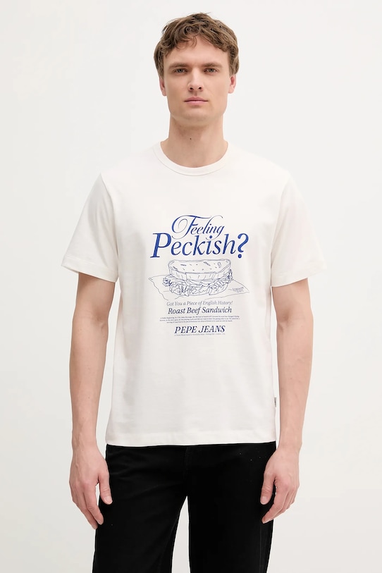 

Хлопковая футболка Pepe Jeans, белый