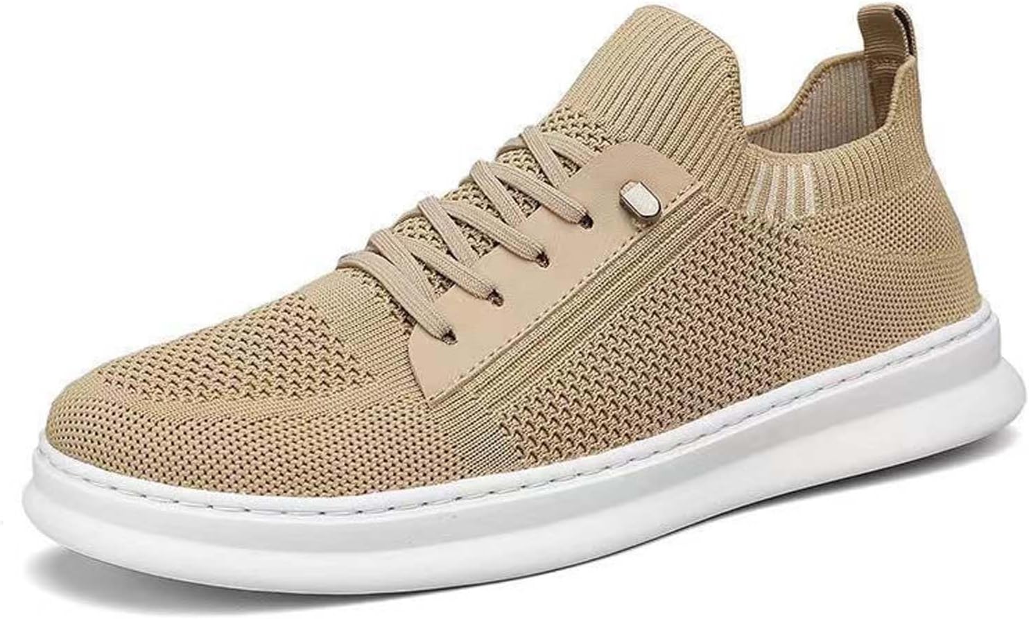 

Мужские легкие дышащие кроссовки для бега, тренажерного зала, прогулок и активного отдыха, комфортные сетчатые, слипоны на шнуровке Generic, Coffee