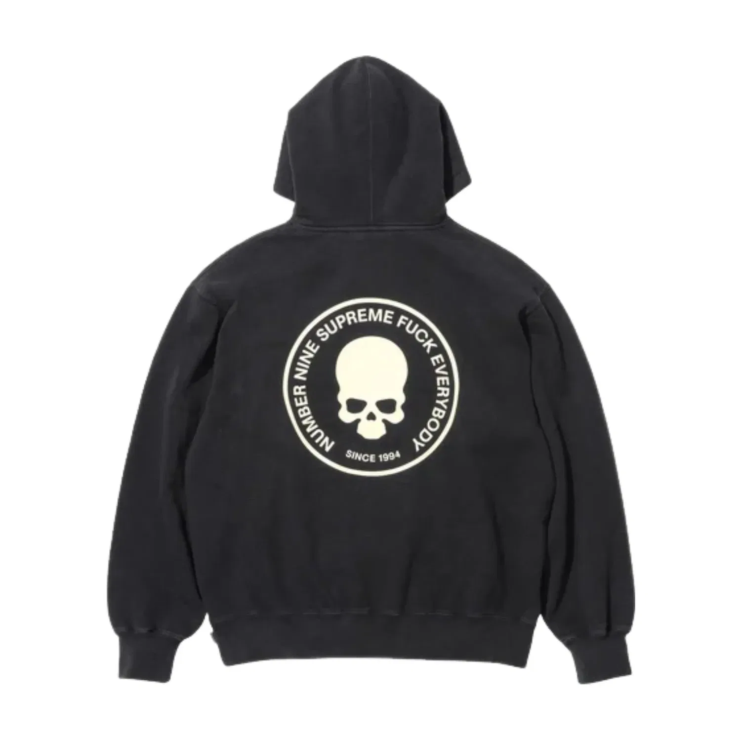 Толстовка с капюшоном Supreme FW25 x Number (N)ine, черная, SUP-FW25-266-BLK — фото 2