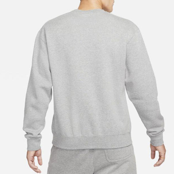 Толстовка Men's Jordan Fleece Lined Athleisure Casual Sports Long Sleeves Solid Color Embroidered Pullover Gray, мультиколор — фото 4