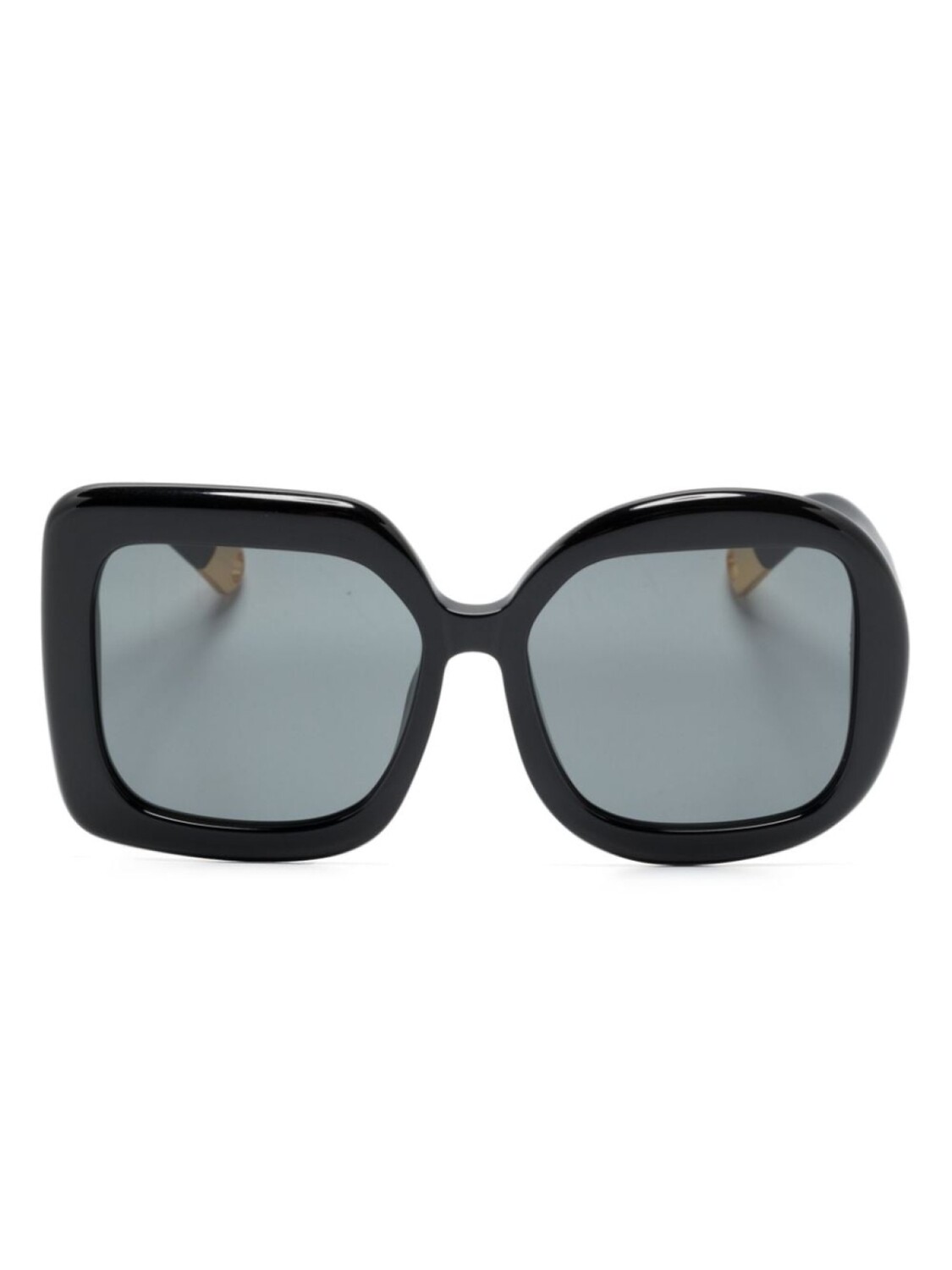 

Jacquemus солнцезащитные очки в массивной оправе Les Lunettes Carré Rond, черный