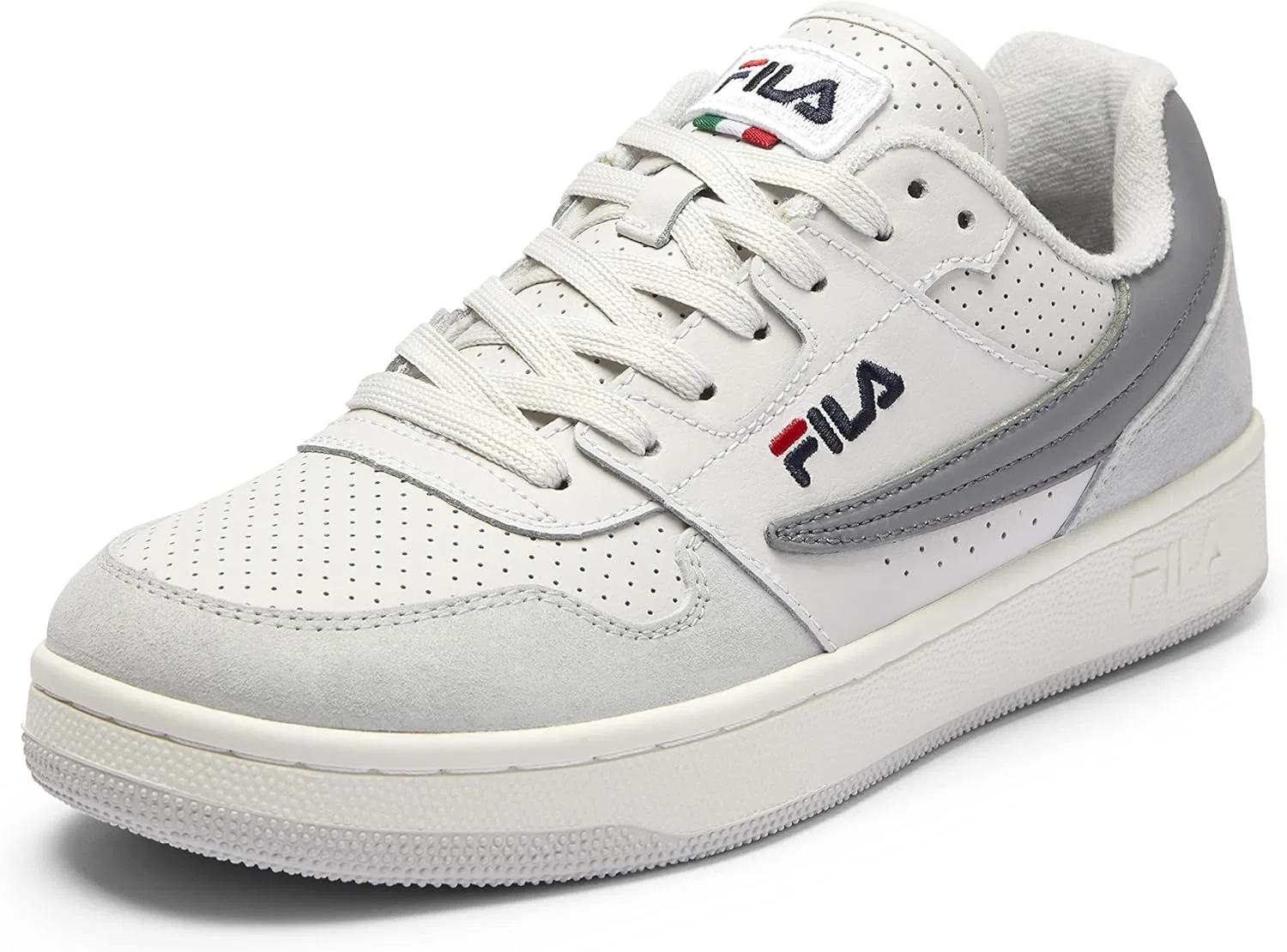 Мужские кроссовки Fila Arcade Low, темно-синие кожаные, на шнуровке, повседневные, артикул 1010583, размер 29Y