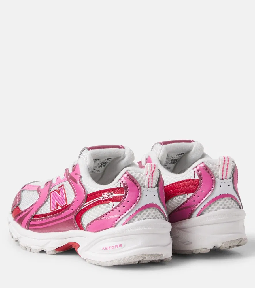 530 Кроссовки с эластичным ремешком New Balance Kids, розовый — фото 2