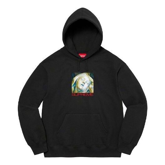 

Толстовка ecstasy hooded sweatshirt 'black white' Supreme, черный