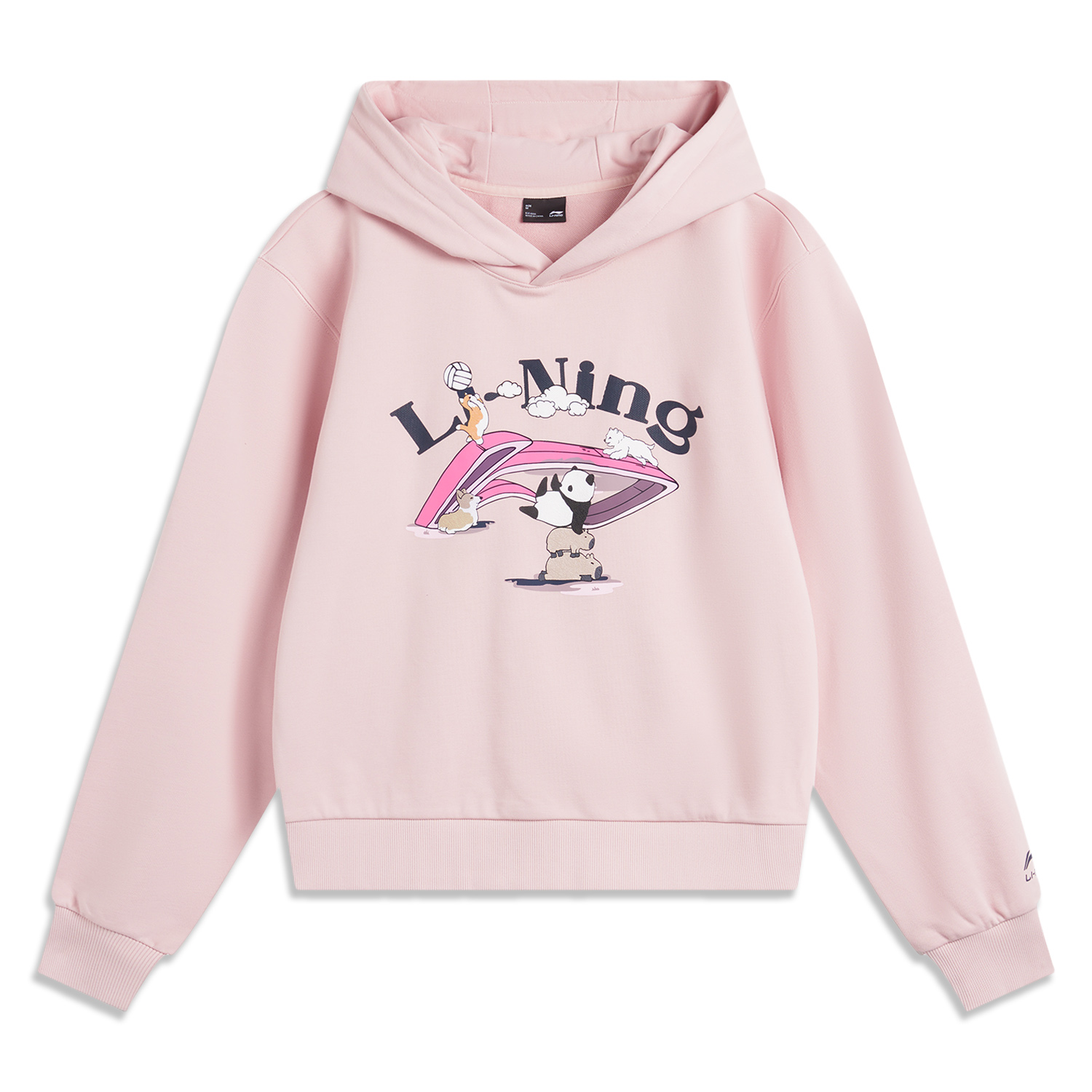 

LINING Толстовка Sports Life Collection женская светло-малиновый розовый