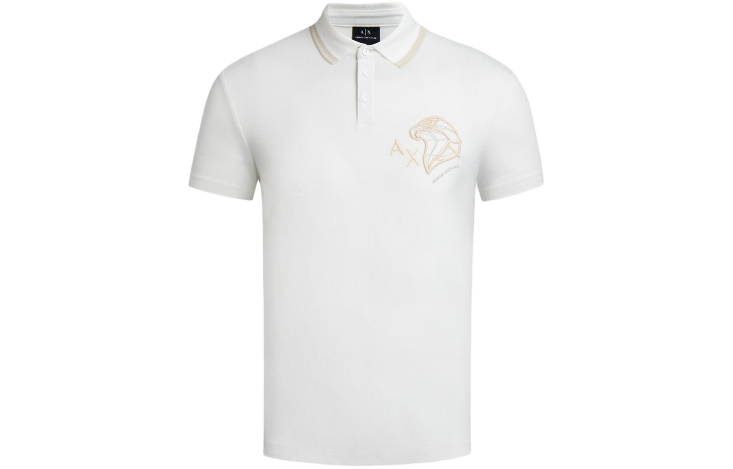 

Рубашка поло мужская Off White Armani Exchange, кремовый