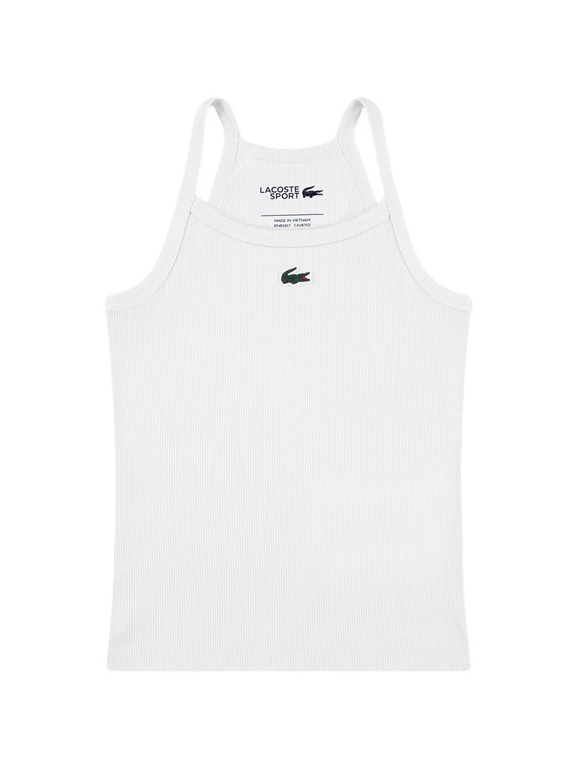Топ в рубчик с логотипом Lacoste Kids