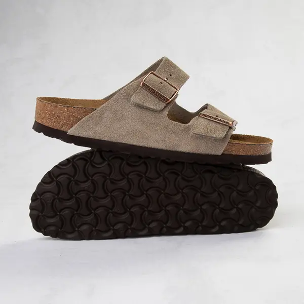 

Женские сандалии Birkenstock Arizona с мягкой стелькой, серо-коричневый