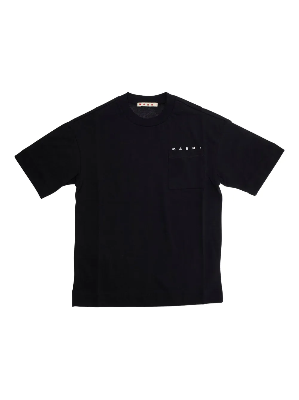 

Футболка с логотипом на кармане Marni Kids, черный