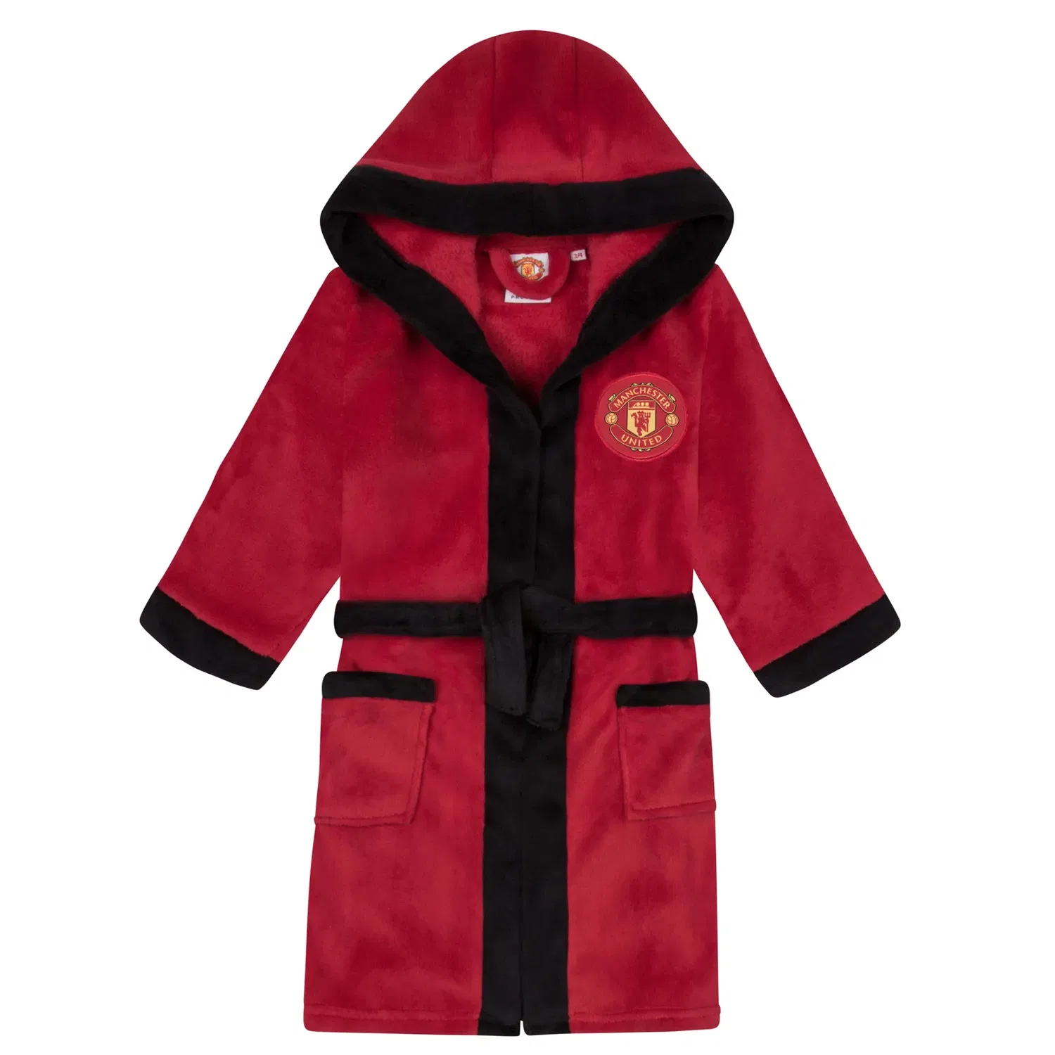 Детский халат с капюшоном Manchester United Manchester United Fc, красный