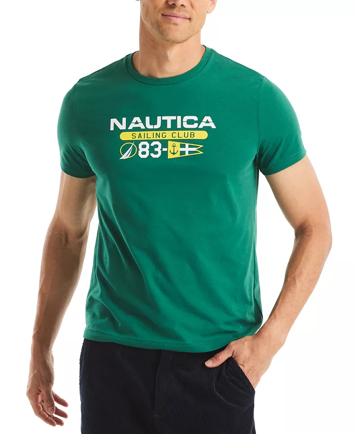 

Мужская футболка с коротким рукавом Heritage Logo Graphic Nautica, зеленый