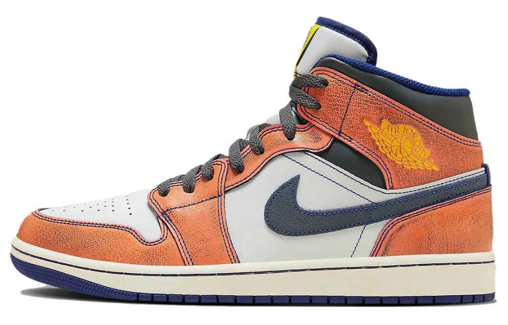 

Jordan Air Jordan 1 винтажные баскетбольные кроссовки женские, Orange/White/Black