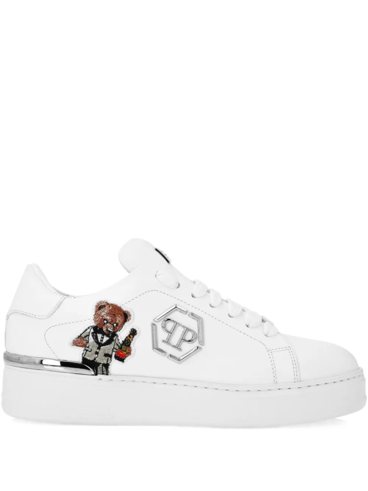 

Philipp Plein кроссовки с вышивкой, белый
