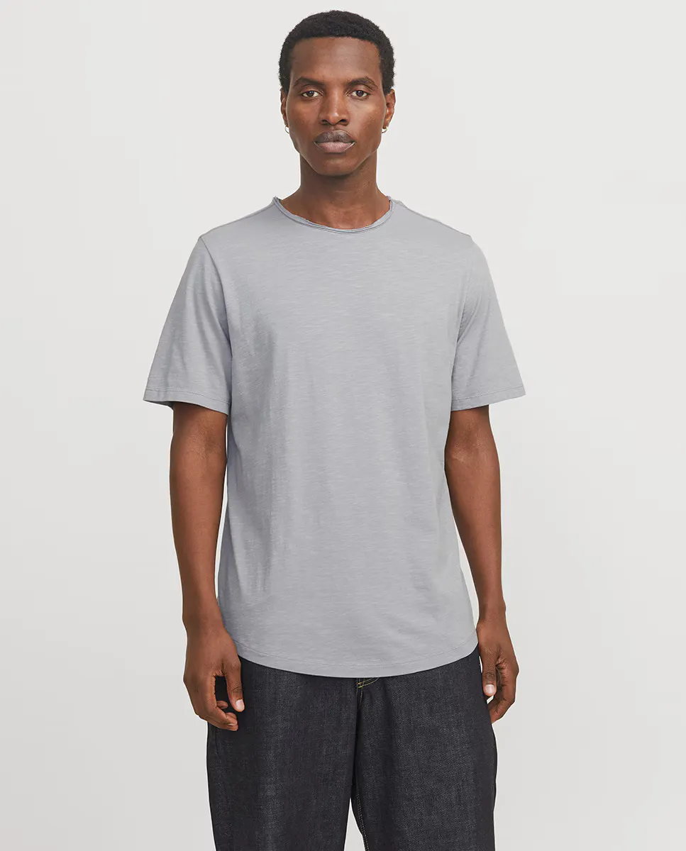 

Мужская однотонная футболка с короткими рукавами Jack & Jones, серый