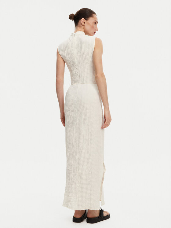 Летнее платье облегающего кроя K20K208304 Calvin Klein, экрю — фото 3
