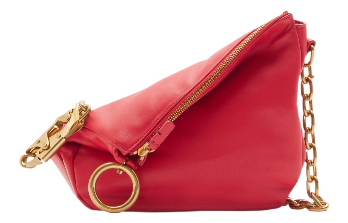 

Burberry Сумка через плечо из кожи ягненка, маленькая женская сумка-почтовый ящик red