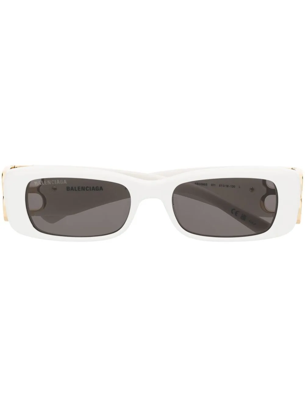 

Солнцезащитные очки с логотипом BB Balenciaga Eyewear, белый